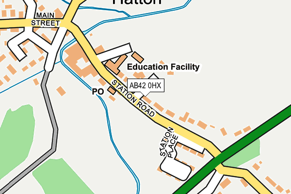 AB42 0HX map - OS OpenMap – Local (Ordnance Survey) AB42 0HX map - OS OpenMap – Local (Ordnance Survey)