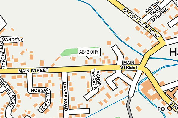 AB42 0HY map - OS OpenMap – Local (Ordnance Survey) AB42 0HY map - OS OpenMap – Local (Ordnance Survey)