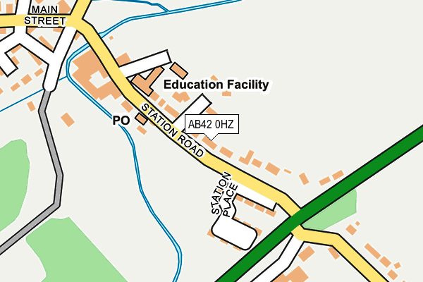 AB42 0HZ map - OS OpenMap – Local (Ordnance Survey) AB42 0HZ map - OS OpenMap – Local (Ordnance Survey)