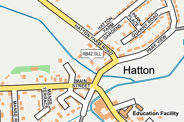 AB42 0LL map - OS OpenMap – Local (Ordnance Survey) AB42 0LL map - OS OpenMap – Local (Ordnance Survey)