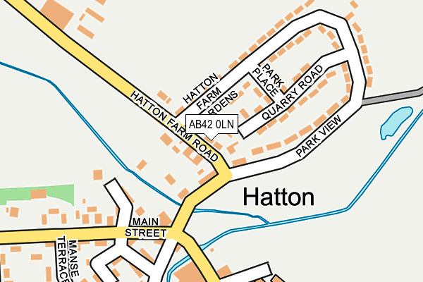 AB42 0LN map - OS OpenMap – Local (Ordnance Survey) AB42 0LN map - OS OpenMap – Local (Ordnance Survey)