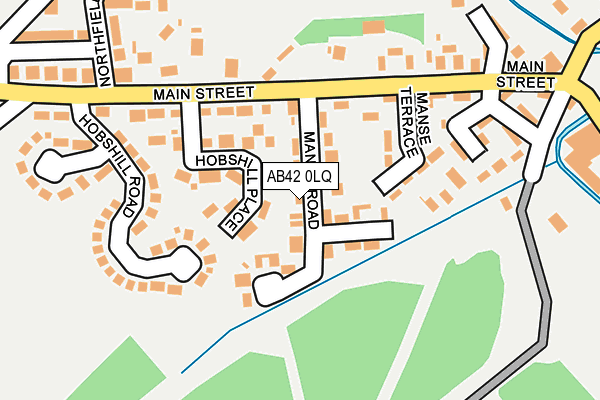 AB42 0LQ map - OS OpenMap – Local (Ordnance Survey) AB42 0LQ map - OS OpenMap – Local (Ordnance Survey)