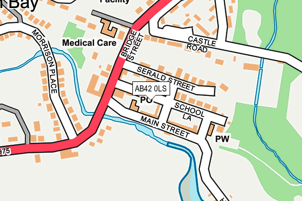 AB42 0LS map - OS OpenMap – Local (Ordnance Survey) AB42 0LS map - OS OpenMap – Local (Ordnance Survey)