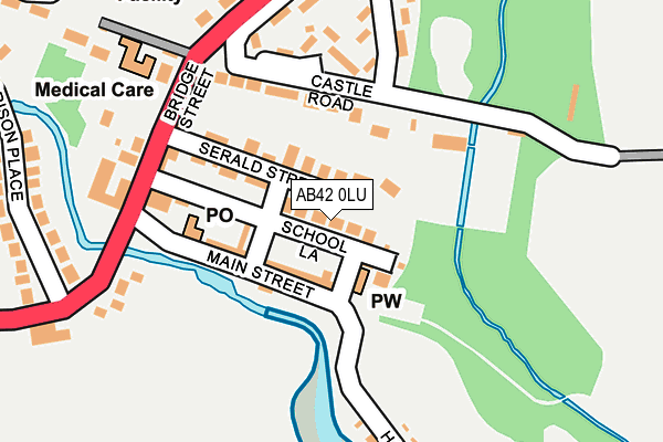 AB42 0LU map - OS OpenMap – Local (Ordnance Survey) AB42 0LU map - OS OpenMap – Local (Ordnance Survey)