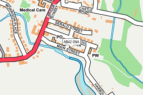 AB42 0NA map - OS OpenMap – Local (Ordnance Survey) AB42 0NA map - OS OpenMap – Local (Ordnance Survey)
