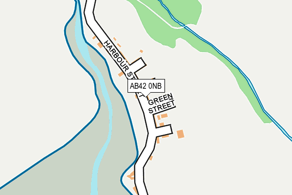 AB42 0NB map - OS OpenMap – Local (Ordnance Survey) AB42 0NB map - OS OpenMap – Local (Ordnance Survey)