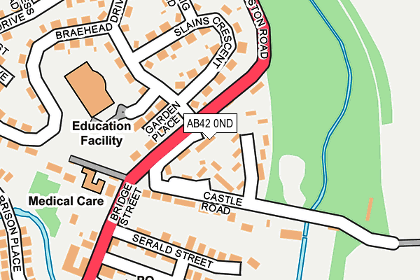 AB42 0ND map - OS OpenMap – Local (Ordnance Survey) AB42 0ND map - OS OpenMap – Local (Ordnance Survey)