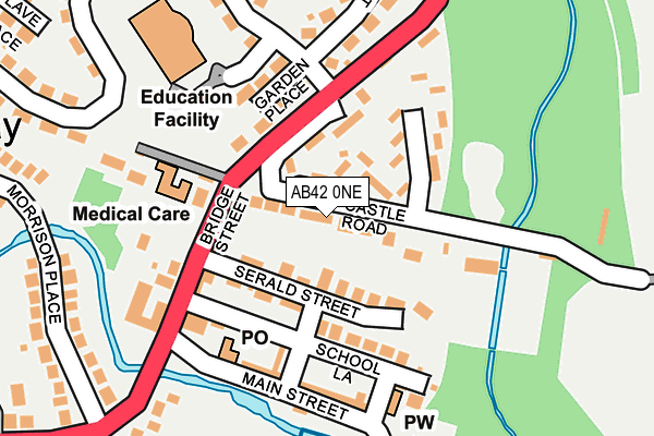 AB42 0NE map - OS OpenMap – Local (Ordnance Survey) AB42 0NE map - OS OpenMap – Local (Ordnance Survey)