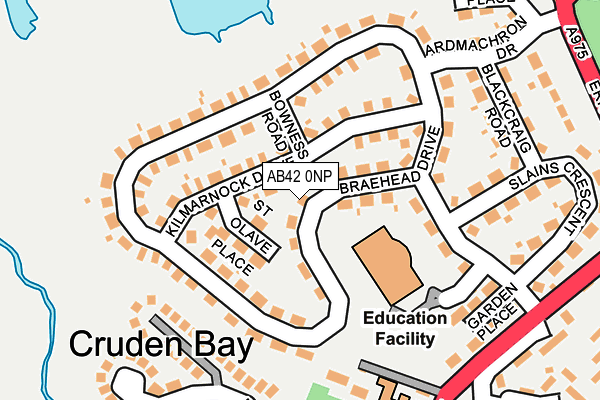 AB42 0NP map - OS OpenMap – Local (Ordnance Survey) AB42 0NP map - OS OpenMap – Local (Ordnance Survey)