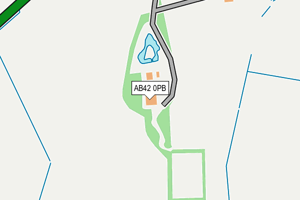 AB42 0PB map - OS OpenMap – Local (Ordnance Survey) AB42 0PB map - OS OpenMap – Local (Ordnance Survey)