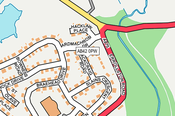 AB42 0PW map - OS OpenMap – Local (Ordnance Survey) AB42 0PW map - OS OpenMap – Local (Ordnance Survey)