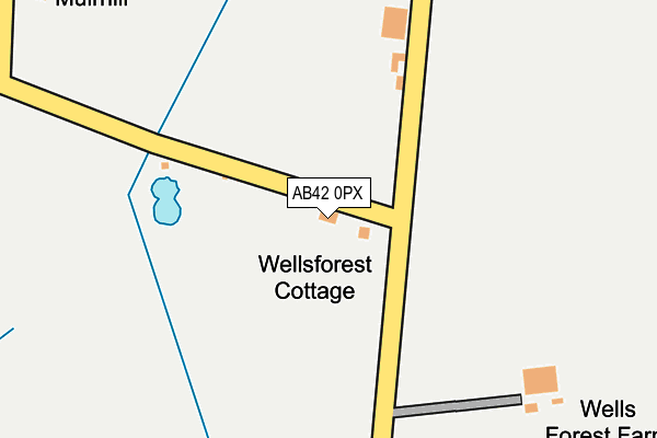 AB42 0PX map - OS OpenMap – Local (Ordnance Survey) AB42 0PX map - OS OpenMap – Local (Ordnance Survey)