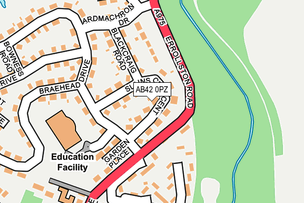 AB42 0PZ map - OS OpenMap – Local (Ordnance Survey) AB42 0PZ map - OS OpenMap – Local (Ordnance Survey)
