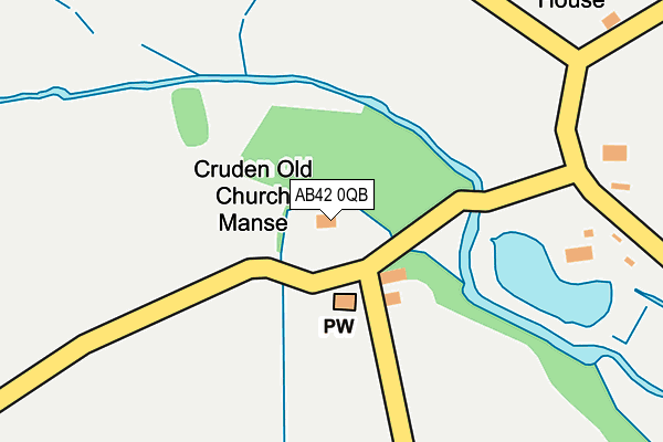 AB42 0QB map - OS OpenMap – Local (Ordnance Survey) AB42 0QB map - OS OpenMap – Local (Ordnance Survey)
