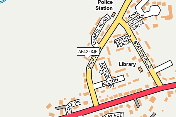 AB42 0QF map - OS OpenMap – Local (Ordnance Survey) AB42 0QF map - OS OpenMap – Local (Ordnance Survey)
