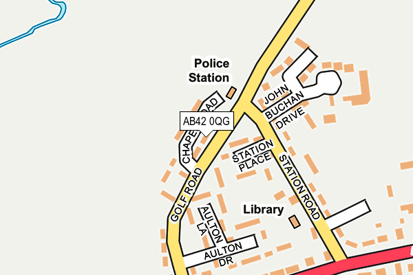 AB42 0QG map - OS OpenMap – Local (Ordnance Survey) AB42 0QG map - OS OpenMap – Local (Ordnance Survey)