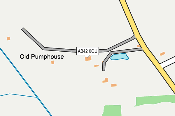 AB42 0QU map - OS OpenMap – Local (Ordnance Survey) AB42 0QU map - OS OpenMap – Local (Ordnance Survey)