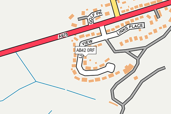 AB42 0RF map - OS OpenMap – Local (Ordnance Survey) AB42 0RF map - OS OpenMap – Local (Ordnance Survey)