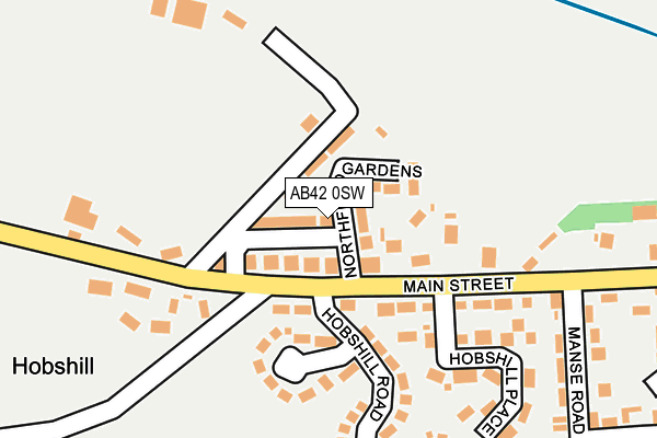 AB42 0SW map - OS OpenMap – Local (Ordnance Survey) AB42 0SW map - OS OpenMap – Local (Ordnance Survey)