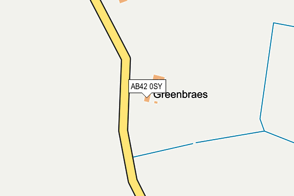 AB42 0SY map - OS OpenMap – Local (Ordnance Survey) AB42 0SY map - OS OpenMap – Local (Ordnance Survey)