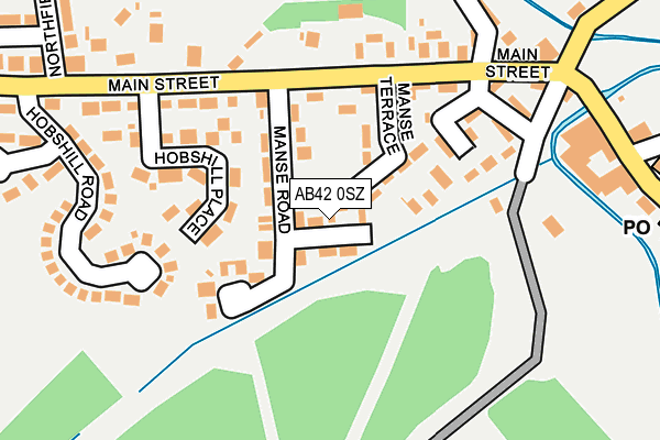 AB42 0SZ map - OS OpenMap – Local (Ordnance Survey) AB42 0SZ map - OS OpenMap – Local (Ordnance Survey)