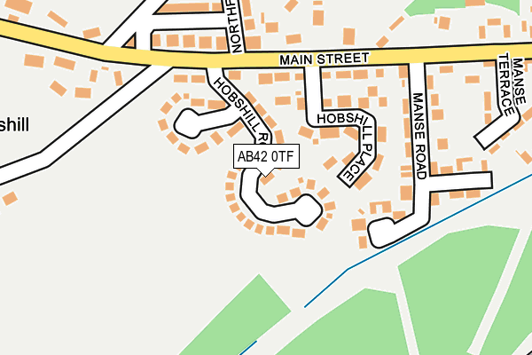 AB42 0TF map - OS OpenMap – Local (Ordnance Survey) AB42 0TF map - OS OpenMap – Local (Ordnance Survey)