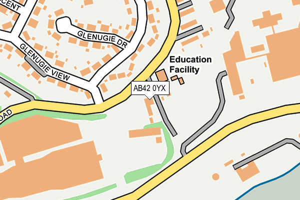 AB42 0YX map - OS OpenMap – Local (Ordnance Survey) AB42 0YX map - OS OpenMap – Local (Ordnance Survey)