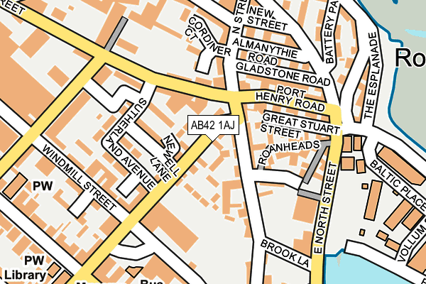 AB42 1AJ map - OS OpenMap – Local (Ordnance Survey) AB42 1AJ map - OS OpenMap – Local (Ordnance Survey)