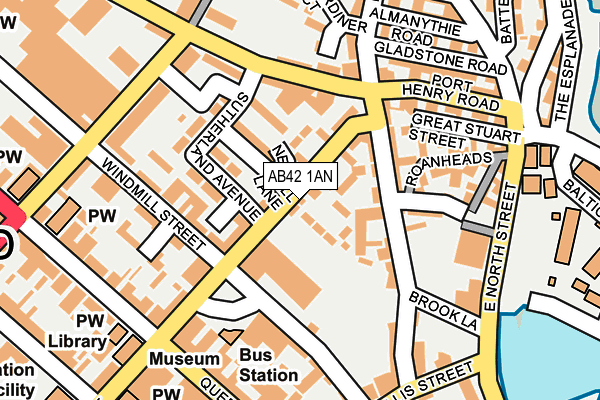 AB42 1AN map - OS OpenMap – Local (Ordnance Survey) AB42 1AN map - OS OpenMap – Local (Ordnance Survey)