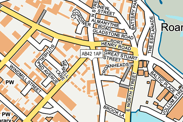 AB42 1AP map - OS OpenMap – Local (Ordnance Survey) AB42 1AP map - OS OpenMap – Local (Ordnance Survey)