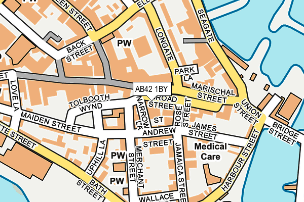 AB42 1BY map - OS OpenMap – Local (Ordnance Survey) AB42 1BY map - OS OpenMap – Local (Ordnance Survey)