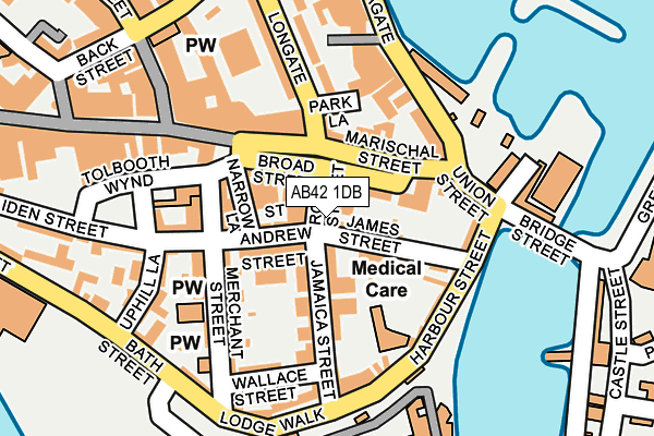 AB42 1DB map - OS OpenMap – Local (Ordnance Survey) AB42 1DB map - OS OpenMap – Local (Ordnance Survey)
