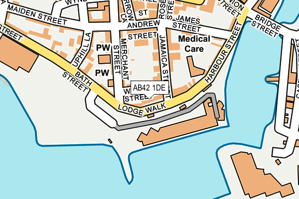 AB42 1DE map - OS OpenMap – Local (Ordnance Survey) AB42 1DE map - OS OpenMap – Local (Ordnance Survey)
