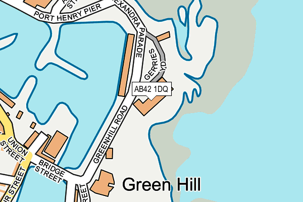 AB42 1DQ map - OS OpenMap – Local (Ordnance Survey) AB42 1DQ map - OS OpenMap – Local (Ordnance Survey)