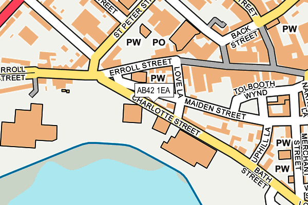 AB42 1EA map - OS OpenMap – Local (Ordnance Survey) AB42 1EA map - OS OpenMap – Local (Ordnance Survey)