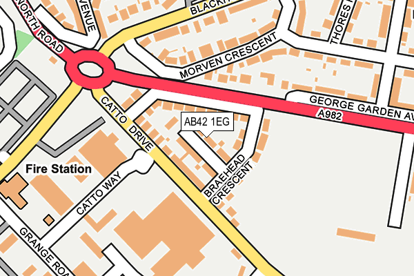 AB42 1EG map - OS OpenMap – Local (Ordnance Survey) AB42 1EG map - OS OpenMap – Local (Ordnance Survey)