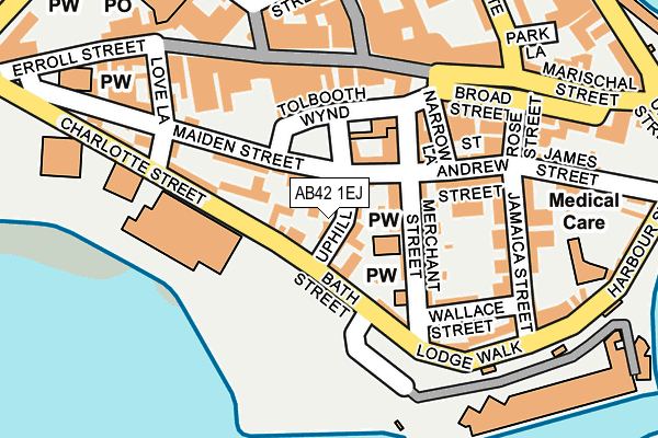 AB42 1EJ map - OS OpenMap – Local (Ordnance Survey) AB42 1EJ map - OS OpenMap – Local (Ordnance Survey)