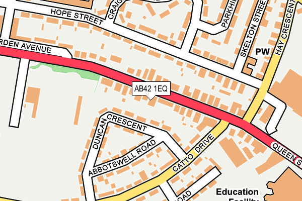 AB42 1EQ map - OS OpenMap – Local (Ordnance Survey) AB42 1EQ map - OS OpenMap – Local (Ordnance Survey)