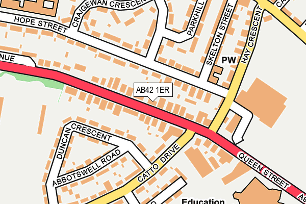 AB42 1ER map - OS OpenMap – Local (Ordnance Survey) AB42 1ER map - OS OpenMap – Local (Ordnance Survey)