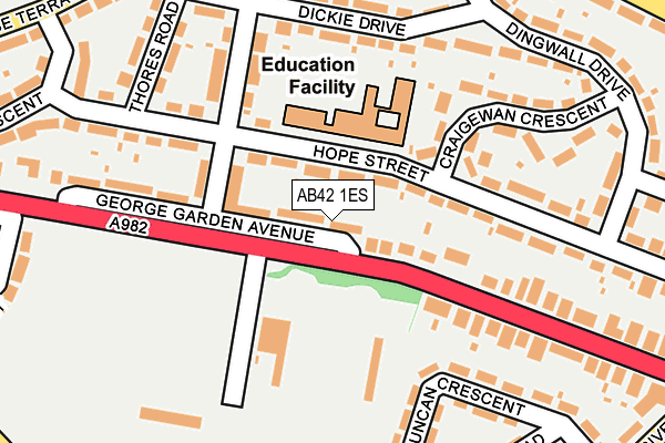 AB42 1ES map - OS OpenMap – Local (Ordnance Survey) AB42 1ES map - OS OpenMap – Local (Ordnance Survey)