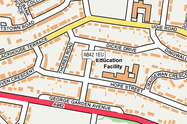 AB42 1EU map - OS OpenMap – Local (Ordnance Survey) AB42 1EU map - OS OpenMap – Local (Ordnance Survey)