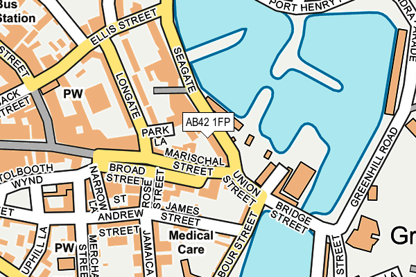 AB42 1FP map - OS OpenMap – Local (Ordnance Survey) AB42 1FP map - OS OpenMap – Local (Ordnance Survey)