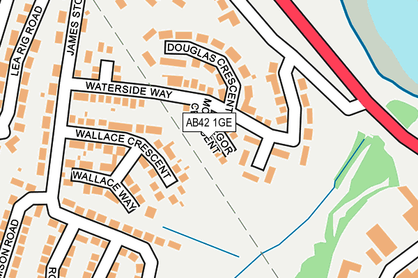 AB42 1GE map - OS OpenMap – Local (Ordnance Survey) AB42 1GE map - OS OpenMap – Local (Ordnance Survey)