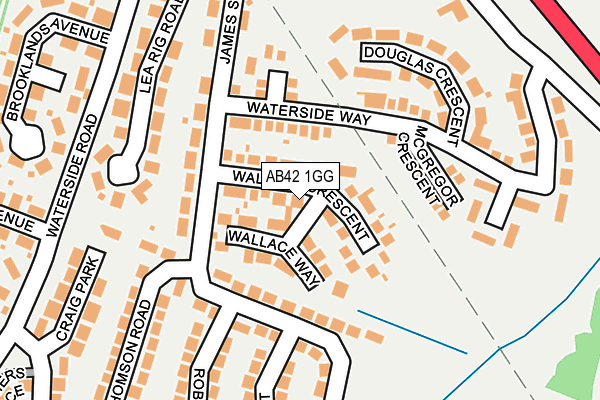 AB42 1GG map - OS OpenMap – Local (Ordnance Survey) AB42 1GG map - OS OpenMap – Local (Ordnance Survey)