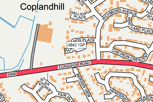 AB42 1GP map - OS OpenMap – Local (Ordnance Survey) AB42 1GP map - OS OpenMap – Local (Ordnance Survey)