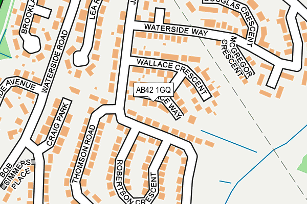 AB42 1GQ map - OS OpenMap – Local (Ordnance Survey) AB42 1GQ map - OS OpenMap – Local (Ordnance Survey)