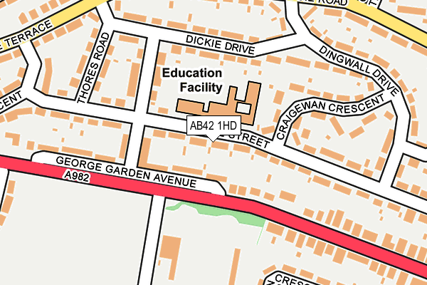 AB42 1HD map - OS OpenMap – Local (Ordnance Survey) AB42 1HD map - OS OpenMap – Local (Ordnance Survey)