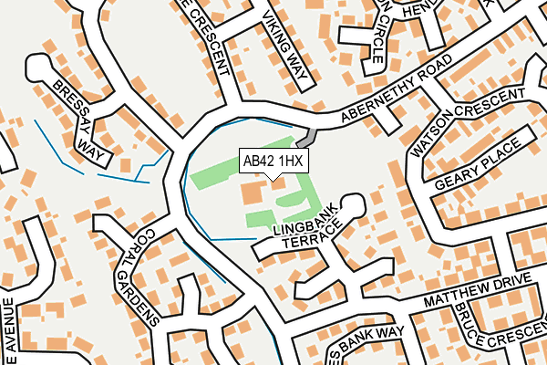 AB42 1HX map - OS OpenMap – Local (Ordnance Survey) AB42 1HX map - OS OpenMap – Local (Ordnance Survey)