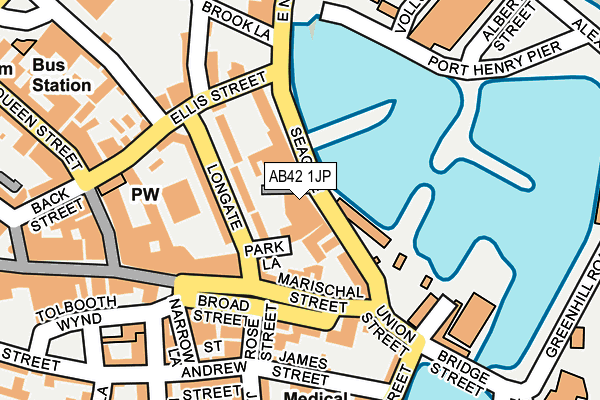 AB42 1JP map - OS OpenMap – Local (Ordnance Survey) AB42 1JP map - OS OpenMap – Local (Ordnance Survey)