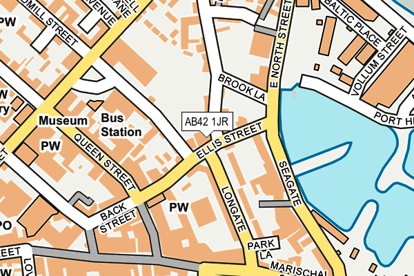 AB42 1JR map - OS OpenMap – Local (Ordnance Survey) AB42 1JR map - OS OpenMap – Local (Ordnance Survey)